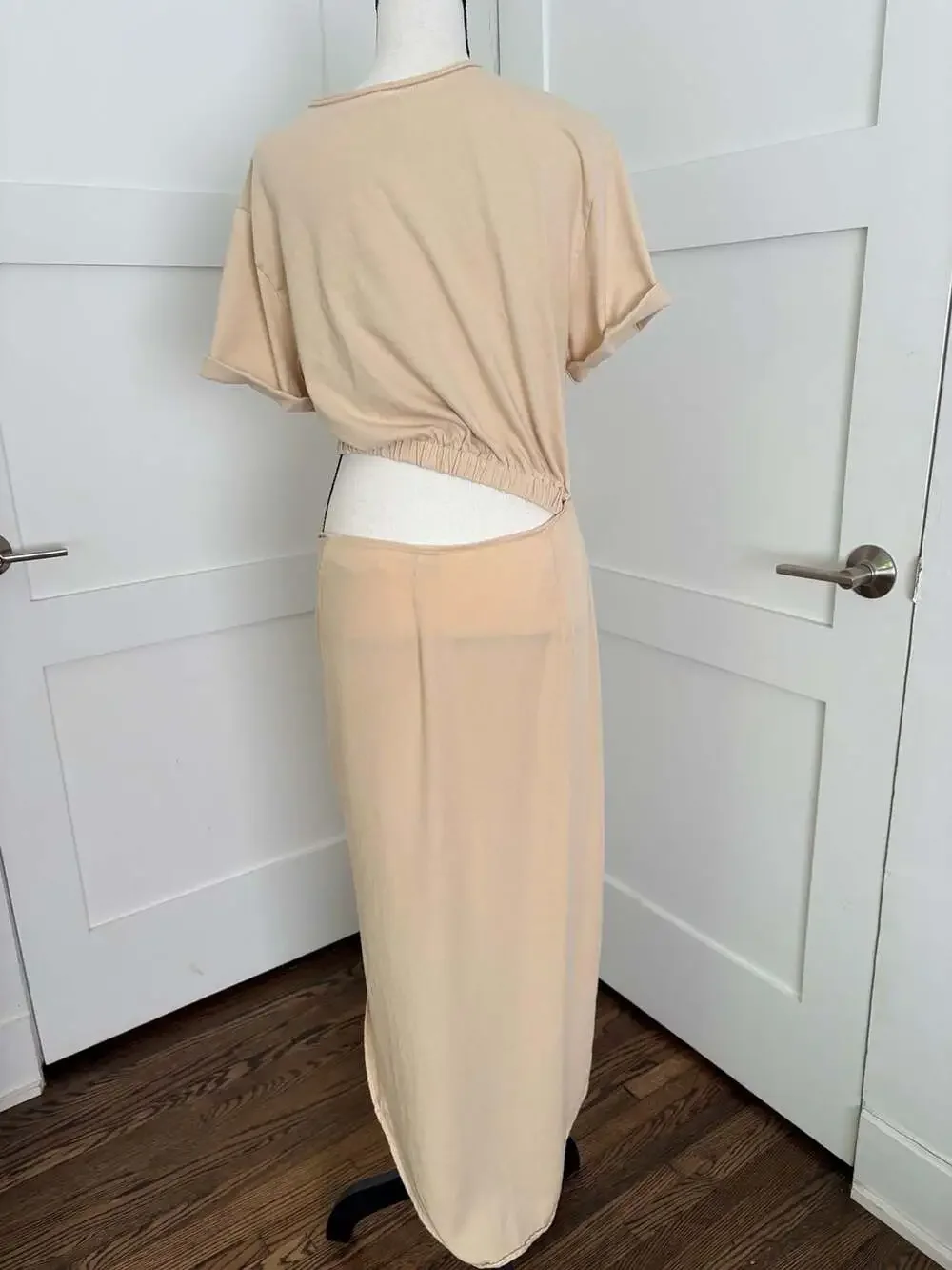 Free People Rae Maxi Dress in Summer Khaki Vacation Size Small